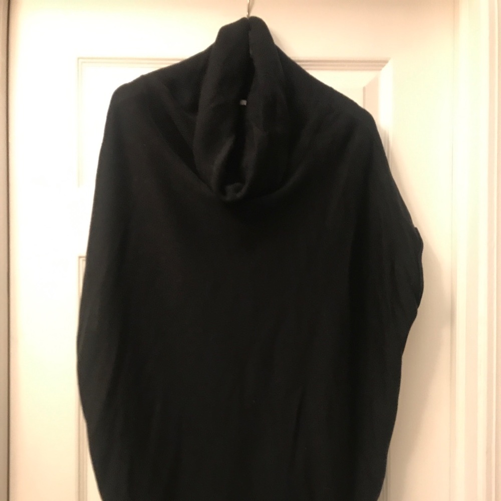 Joan Vas’s Studio Poncho - Black - Size Small